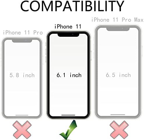 מקרה Uovsi iPhone 11, מקרה לאייפון 11 [6.1 אינץ '] עם מגן מסך אחד, [מארז כבד אטום הלם] גוף מלא